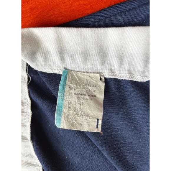 Vintage 70s High Waist Sailor Pants | Nautical Wide Leg Trousers | sz 26 - Picture 7 of 9